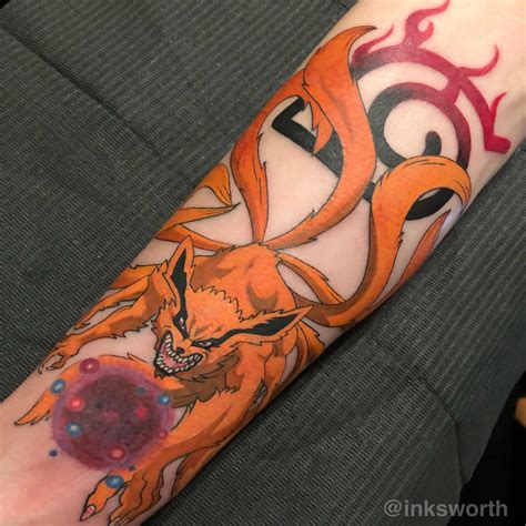 This tattoo will keep reminding you about the power of Eternal Mangekyou Sharingan in Naruto which will help to boost your power by giving you. . Naruto kurama tattoo